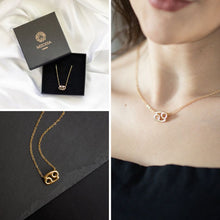 Cargar imagen en el visor de la galería, Collar zodiacal chapado en oro de 18 quilates