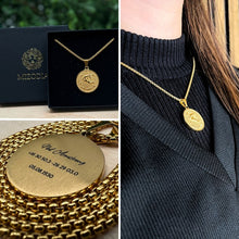 Cargar imagen en el visor de la galería, Collar zodiacal personalizado chapado en oro de 18 quilates – Incluido en la caja de regalo