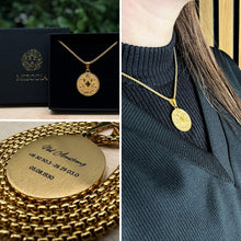 Cargar imagen en el visor de la galería, Collar zodiacal personalizado chapado en oro de 18 quilates – Incluido en la caja de regalo